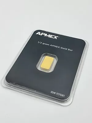 1/2 Gram Gold Bar - APMEX 0.5 Gram .9999 Fine Sealed Plastic Card • $45