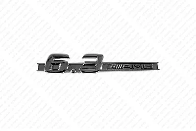 Gloss Black Fender Emblem Badge Numbers 6.3 6.3L For Mercedes-Benz C63 AMG W204 • $14.99