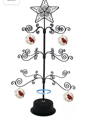 HOHIYA 24 Inch Metal Ornament Display Tree Stand Rotating Holder Hanger Wire • $51.99