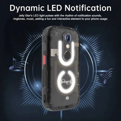 Unihertz Jelly Star 256GB Android 13 Infrared Dual SIM Transparent Smartphone • $105.50