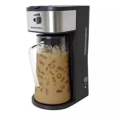 Iced Coffee And Iced Tea Maker With Infusion Tube 2.75 Qt. Capacity In Black  • $18.98