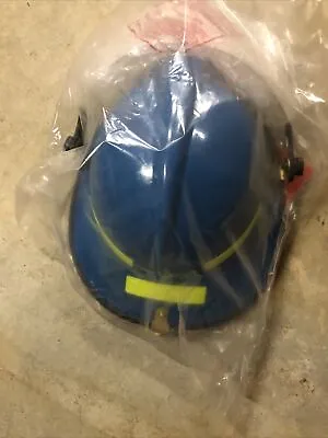 HONEYWELL MORNING PRIDE LITE FORCE PLUS Fire Helmet BLUE Brand NEW With TAGS! • $139.95