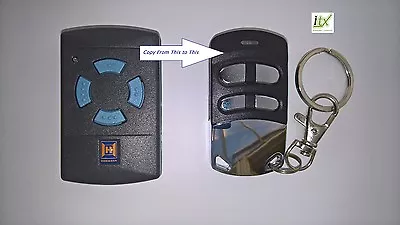 £21.50 • Buy HORMANN BLUE BUTTON REMOTE DUPLICATOR FOR 868MHz HS HSM4 HSE2 REMOTE FOBS