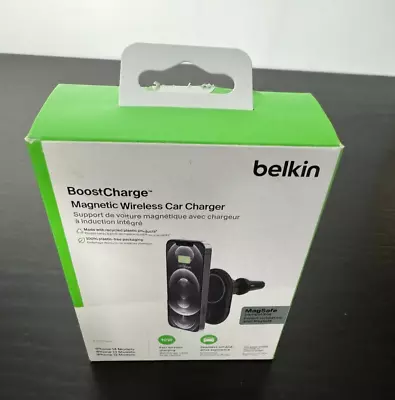 Belkin BoostCharge Magnetic Wireless Car Charger • $50