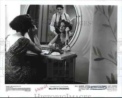 1990 Press Photo Gabriel Byrne And Marcia Gay Harden In  Miller's Crossing.  • $19.99