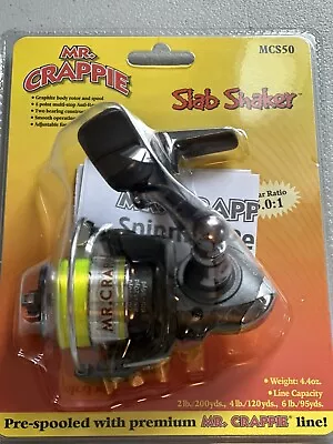 New Lew's Mr Crappie Slab Shaker Reel Spinning 5.0:1 2BB MCS75 75 With Line • $16