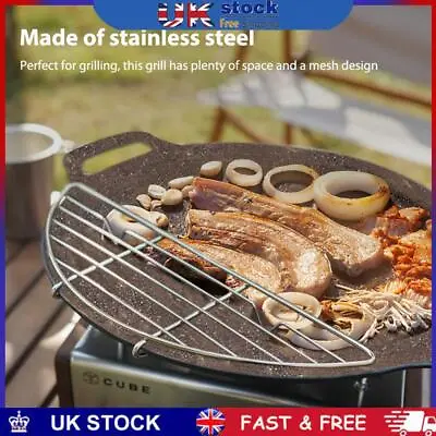 Baking Griddle Anti-scorch Grilling Mesh Steaming Rack For Outdoor Camping Tools • £6.19