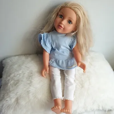 Chad Valley DesignaFriend Lola Doll With Outfit  43cm Tall Blond Hair Blue Eyes • £9.99