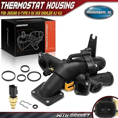 Thermostat Housing For Jaguar S-Type II XK II X150 XK8 X100 Daimler XJ AJ811793 • £55.99
