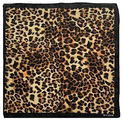 Bandana Leopard Print Unisex Animal Bandanna Head Wrap Neck Tie Face Mask Scarf • £3.99