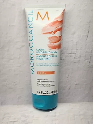 Moroccanoil Color Depositing Mask Coral 200ml   6.7oz New/Sealed FREE SHIPPING • $18