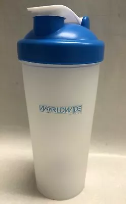 WORLDWIDE NUTRITION - BLUE CAP SHAKER W/MIXER BALL - FREE S&H! • $10.95