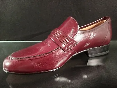 £99 • Buy Sanders Shoes Made In England Size 6 Oxblood Leather Loafers.