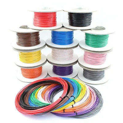 14 AMP Rated Single Core Stranded Copper Cable 12v 24v Thin Wall Wire 11 Colours • £2.95