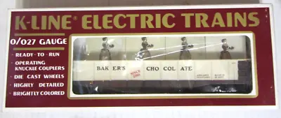 K-Line Electric Train 0/027 Gauge K6535 Gondola Baker's Chocolate • $27.95