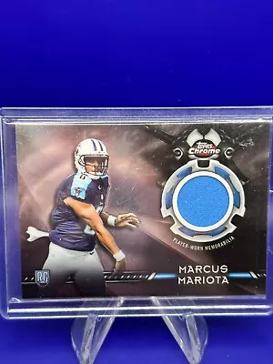 2015 Topps Chrome Rookie Relics Marcus Mariota Rookie Jersey #TCRR-MM RC Patch • $2.25