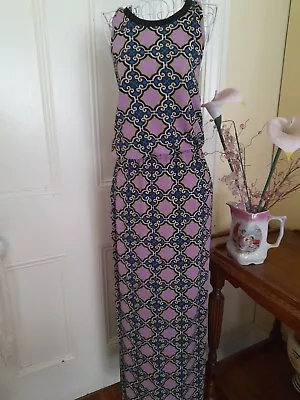 $14.95 • Buy *tigerlily* Sleeveless Maxi Dress * Cut Away Style*elastic Waist *side Splits