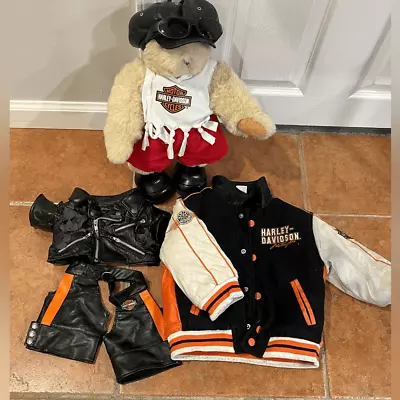 Vermont Teddy Bear With All Harley Davidson Outfit And Jackets • $44