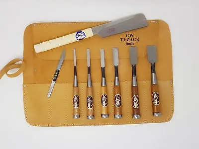 Oire Nomi Japanese Chisel Bench Set Carpenters Chisels 8pc Set In Chisel Roll  • £215.03