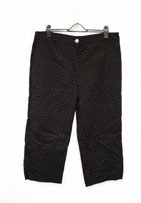 £8 • Buy NEXT Black Retro Short Trousers With White Spots 50s - 18R - Pin Up Rockabilly