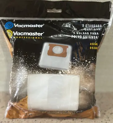 $8 • Buy Vacmaster  Vacuum Dust Bags, 3 Pack, 4-5 Gallons Dry New