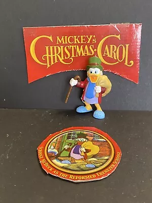Mickey's Christmas Carol Key Chain Figure SCROOGE MCDUCK As REFORMED SCROOGE • $7.99