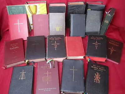 YOU CHOOSE Vtg Antique Mini Pocket Catholic Prayer Book Bible Daily Missal Mass • $7.95