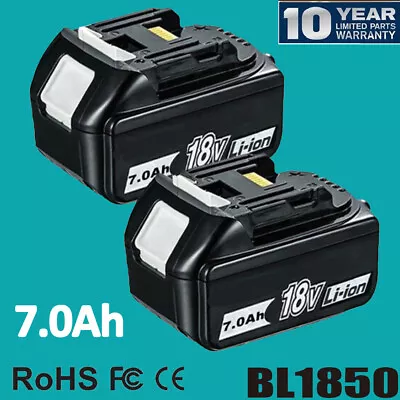 2X For Makita 18V 7.0Ah LXT Li-Ion BL1830 BL1850 BL1860 BL1815 Cordless Battery • $28.89