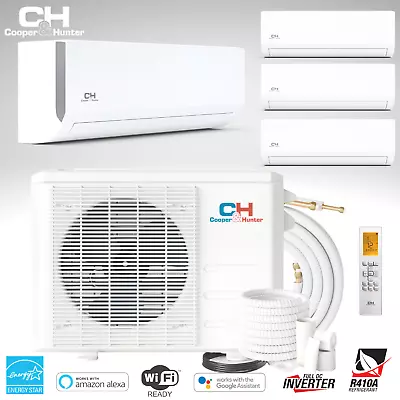 36000 BTU 230V 23.8 SEER Four 4 Zone Olivia Mini Split Heat Pump Air Conditioner • $4087