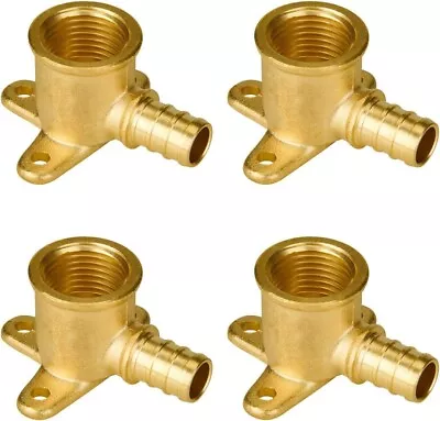 PEX 1/2 Inch By 1/2 Inch Female NPT Drop Ear Elbow From PEX To Threaded(4-Pack) • $21.25