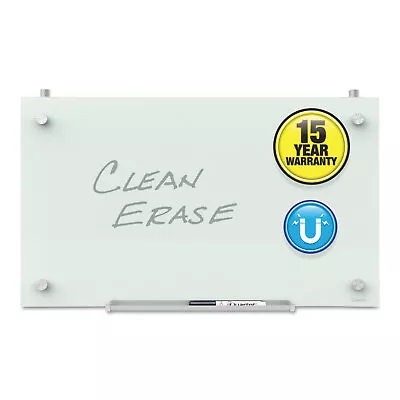 Quartet Infinity Magnetic Glass Dry Erase Cubicle Board 18 X 30 White PDEC1830 • $110.99