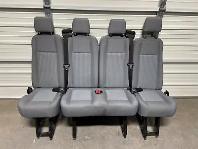 2015-2022 Ford Transit OEM Seat GRAY Cloth LAST 5th Row Seat COMPLETE • $1699