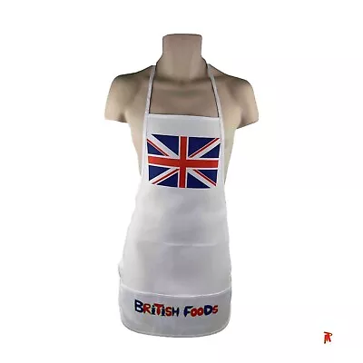 Union Jack Flag British Foods Kitchen Aprons For All Cooking BQ's • £14.99