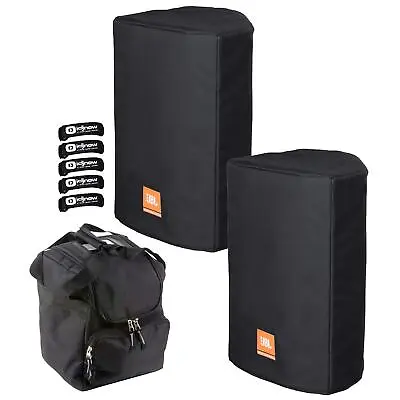 $173.40 • Buy (2) JBL Bags PRX812W-CVR Deluxe Padded PRX812W Speaker Covers W Ties & Case