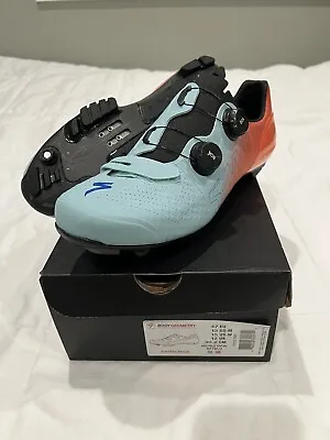$300 • Buy Specialized S-Works Recon Mountain Bike Shoes-Arctic Blue/Vivid Coral-EU 47 US13