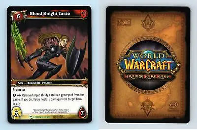 Blood Knight Tarae #174/319 March Of The Legion Uncommon Warcraft 2007 TCG Card • $2.09