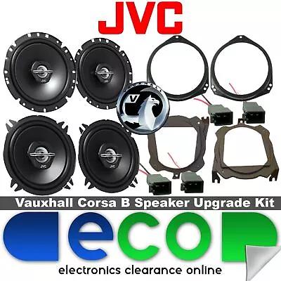 Vauxhall Corsa B 93-00 JVC 1100 Watts Front Door & Rear Hatch Car Speaker Kit • £64.95