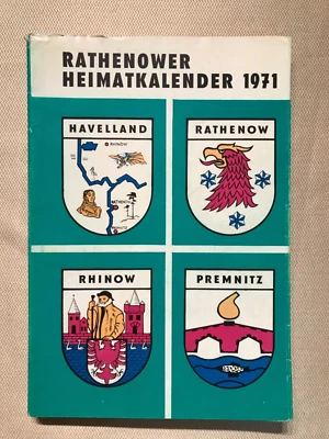 £7.97 • Buy Rathenow, Rathenower Home Calendar 1971, Illustrated, Listings, Home History