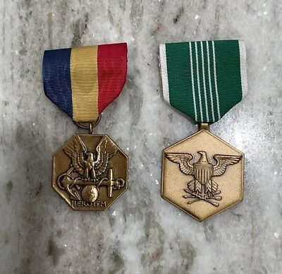 Lot Of 2 US Navy Military Medals And Ribbons • $12