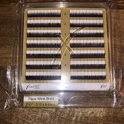 $15 • Buy Xtreme Lashes Extensions Faux Mink Bold X40 0.10 X 6-8MM Mink Bold