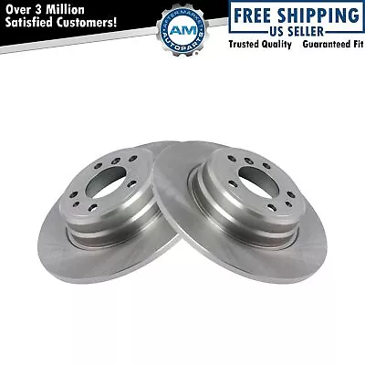 Driver & Passenger Side Rear Brake Rotor Pair Set Of 2 For BMW 740 750 850 • $68.30