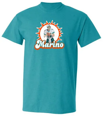 Dan Marino Miami Dolphins Logo Short Sleeve T-Shirt • $18.98