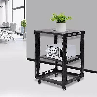 4-Post Open Frame Server Rack Network Server Rack Adjust Depth 12U 19.7inch 70KG • $95.95