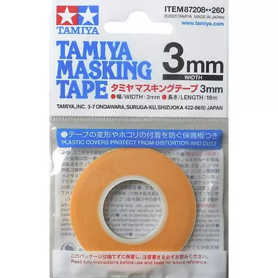 TAMIYA MASKING TAPE 3MM Length: 18m • £3.25