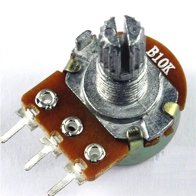 10pcs 10K Ohm B10K Linear Rotary Taper Potentiometer • £2.92