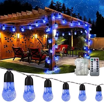 £10.99 • Buy Battery Operated Outdoor String Lights  10M 50LED Globe Garden Festival Camping