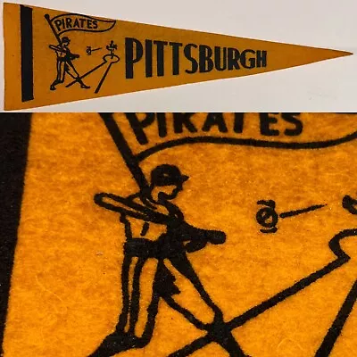 1950's Pittsburgh Pirates Baseball Mlb Mini Pennant Banner 4.5x14.75 Inch • $29.95