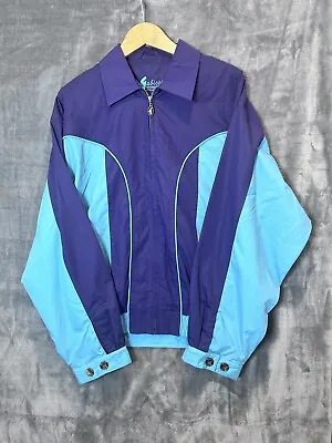 Gabicci Lightweight Jacket Vintage Size M Purple Blue • £23.62