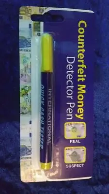 £3 • Buy International QUICK CASH Counterfeit Money Detector Pen By R J GRAY