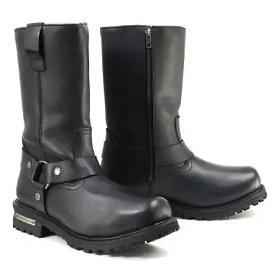 Milwaukee Leather 9061 Men’s 11  WIDE Width Waterproof Harness Square Toe Boots • $152.99